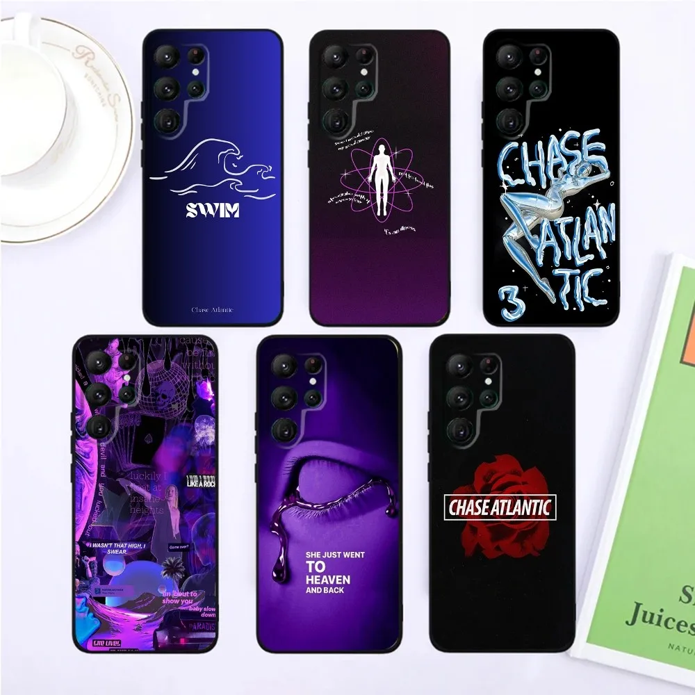 

Chase Atlantic Music Phone Case For SamsungS24,S23,S22,S21,Ultra Pro S10,S30Plus,S9,20lite Black Cover