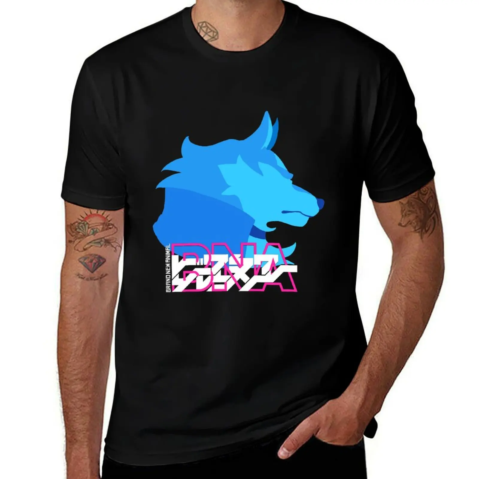 Brand New Animal Shirou Ogami Flat Icon T-Shirt Moisture Wicking Quick Dry Tee