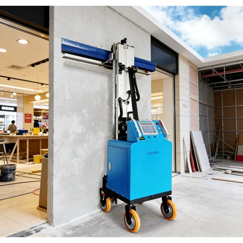 Cement Mortar Spraying Machine | Wall Plastering Robot | High-output Render Spray Equipment for House Building