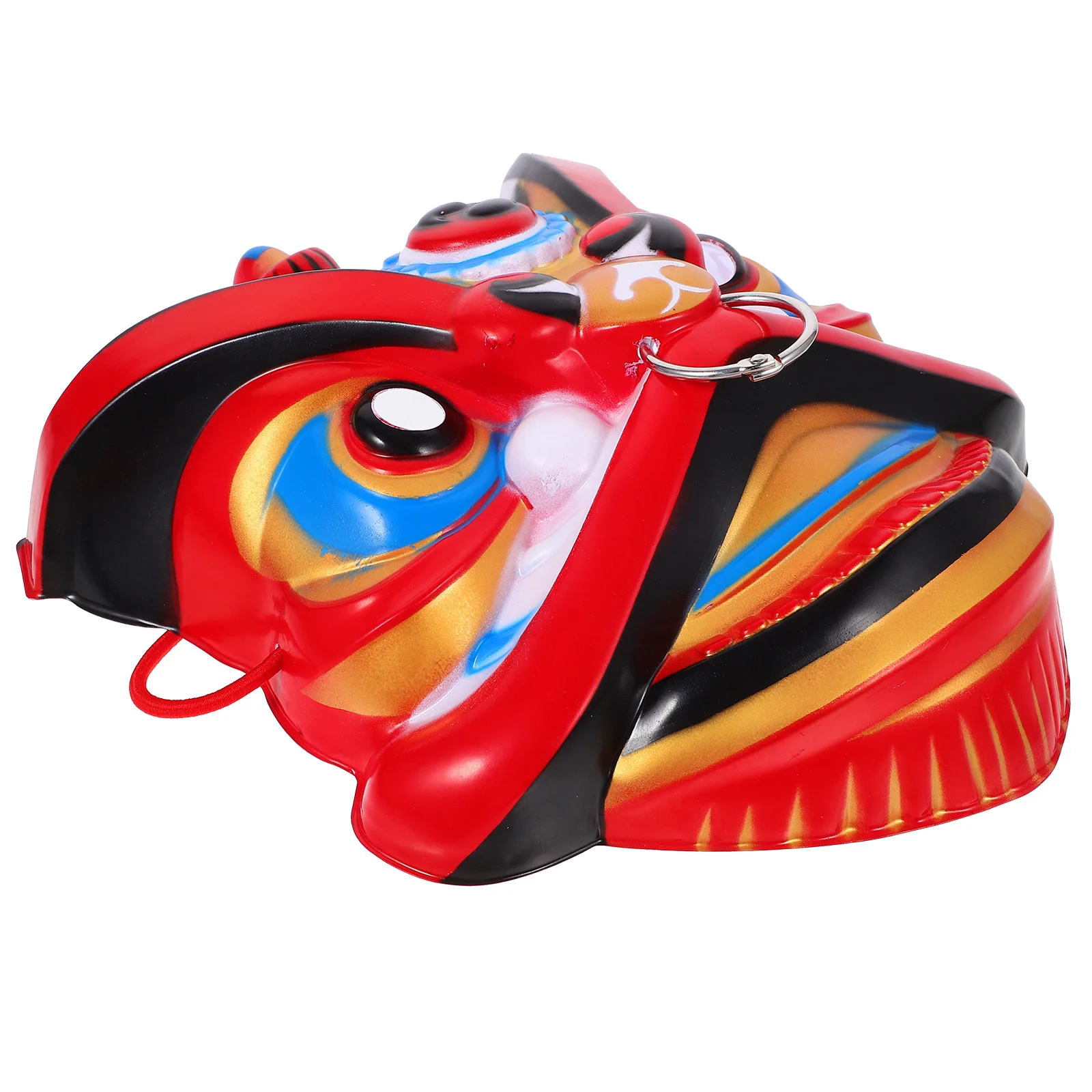 Maschera di drago dell'anno cinese Maschera di leone danzante di polpa anime fai-da-te per la festa in maschera di cosplay Fornitura di maschere di leone delicate multifunzione