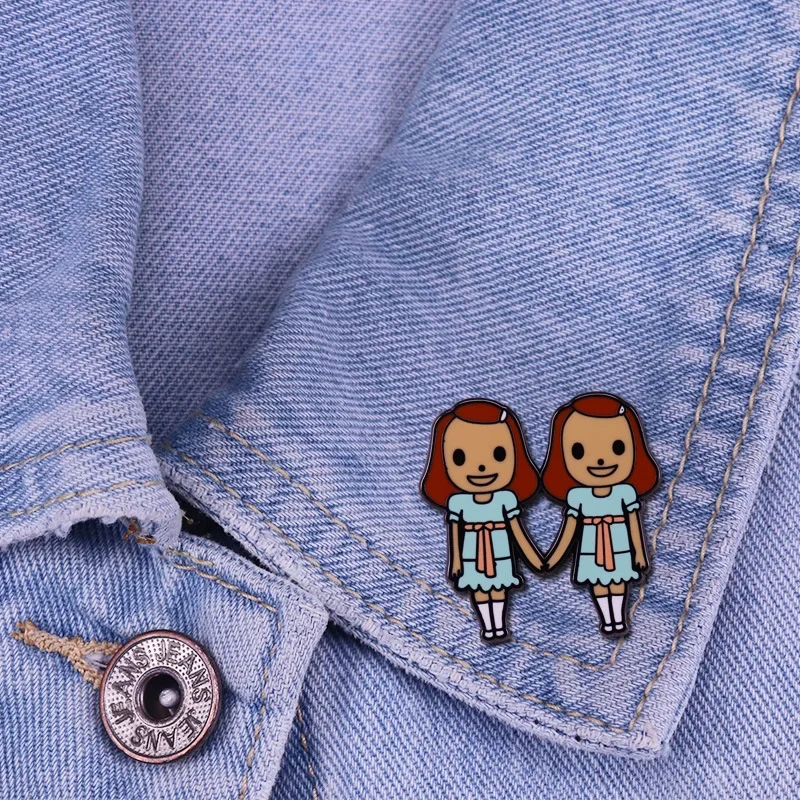 Famous Horror Twin Movie Enamel Pin Collection Evil Guy Killer Lapel Metal Brooch Spooky Halloween Jewelry Gift Free Wholesale