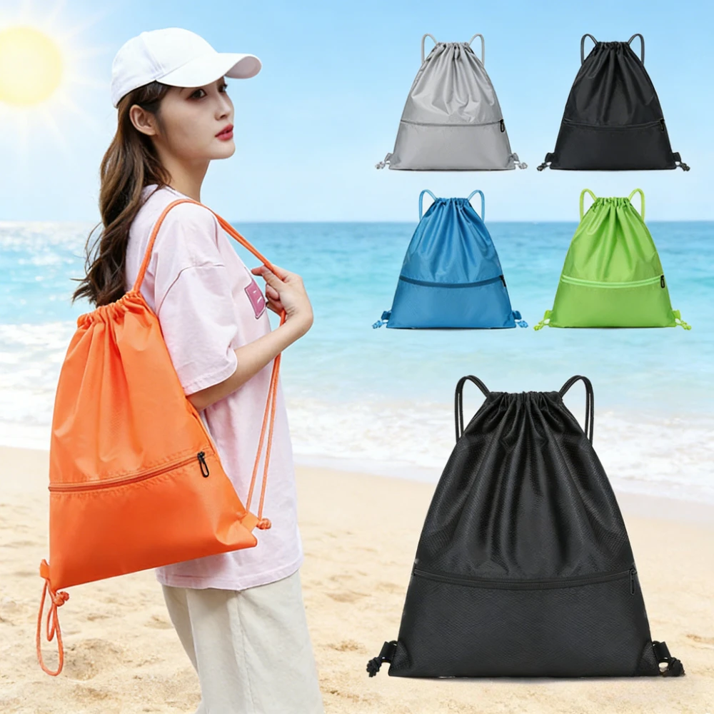 1Pcs Drawstring Backpack Lightweight Sports Gym Bag for Men Women Portable Summer Hiking Beach Travel Waterproof Storage Bags