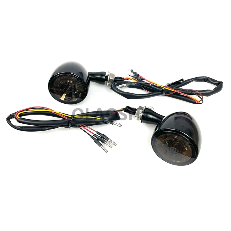 E Marked Bullet Motorcycle Turn Signal Light 1000 DF LED Blinker 3 in 1 Indicator Front Running Light Rear Brake Stop Lights