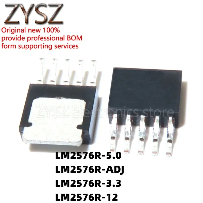 5PCS Imported LM2576R-5.0 ADJ 3.3 12 5V 3.3V 12V patch TO-263-5