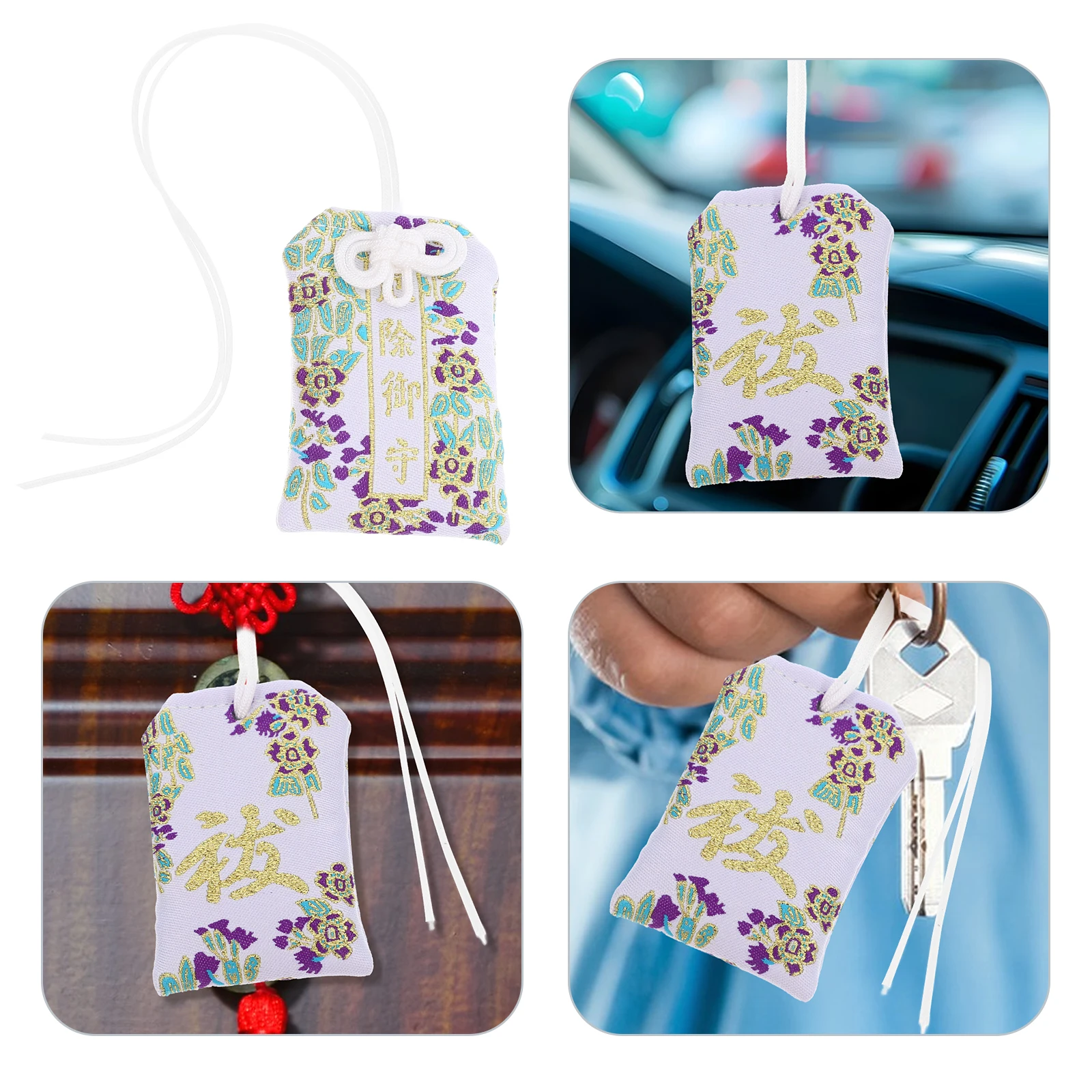 

Decoration Blessing Bag for Car Omamori Pendant Gift Amulet Cloth Interior Hanging Ornament Window