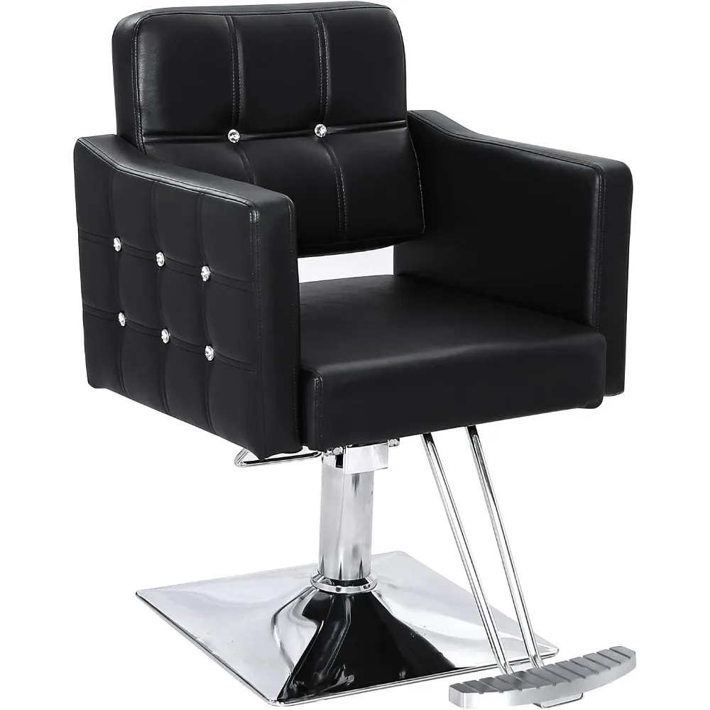 

Hair Salon Chair, Hydraulic Barber Chairs for Home Barbershop, Braiding Chair for Hair Stylist Heavy Duty