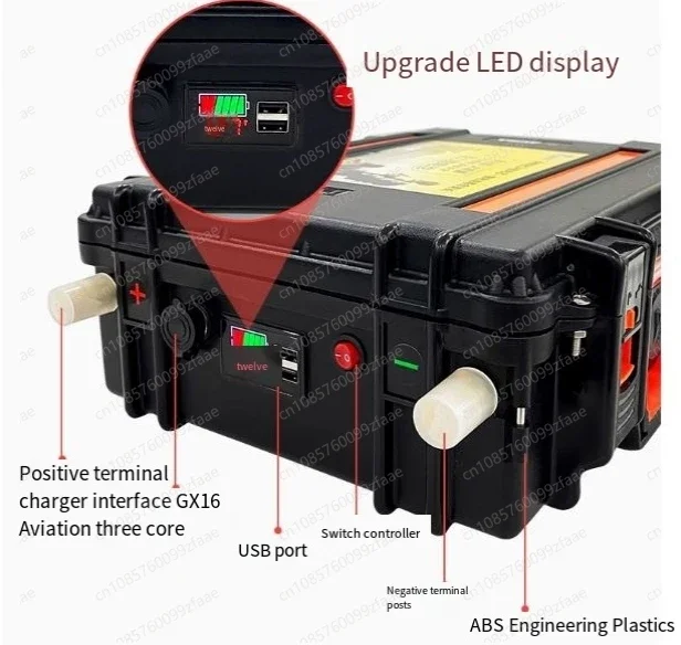 

Waterproof 24V 100AH150AH 200Ah lithium battery inverter thruster portable battery bottle BMS propeller boat+charger