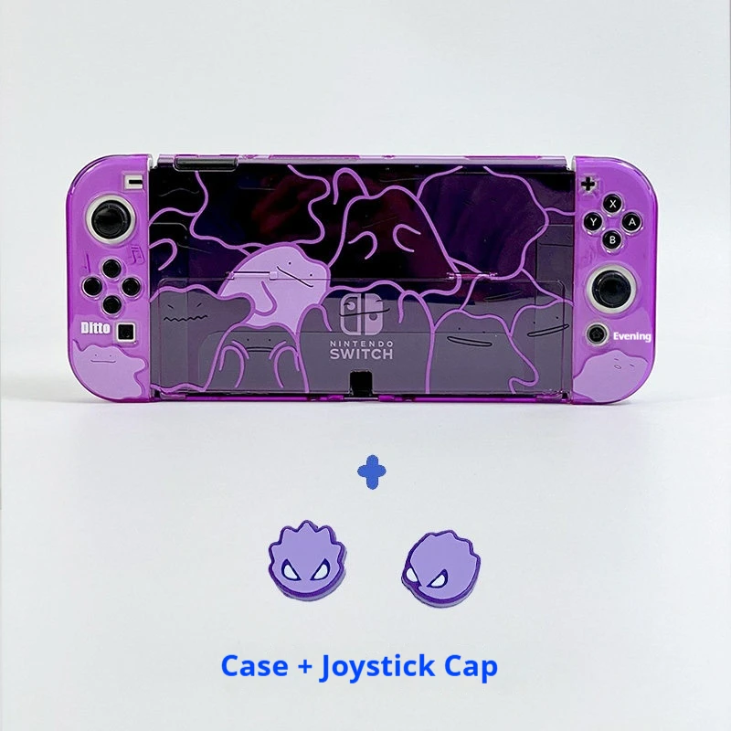 Switch 2 harde beschermhoes paars Ditto-ontwerp geschikt voor Ns Lite Switch Oled schokbestendig anti-kras cover randapparatuur