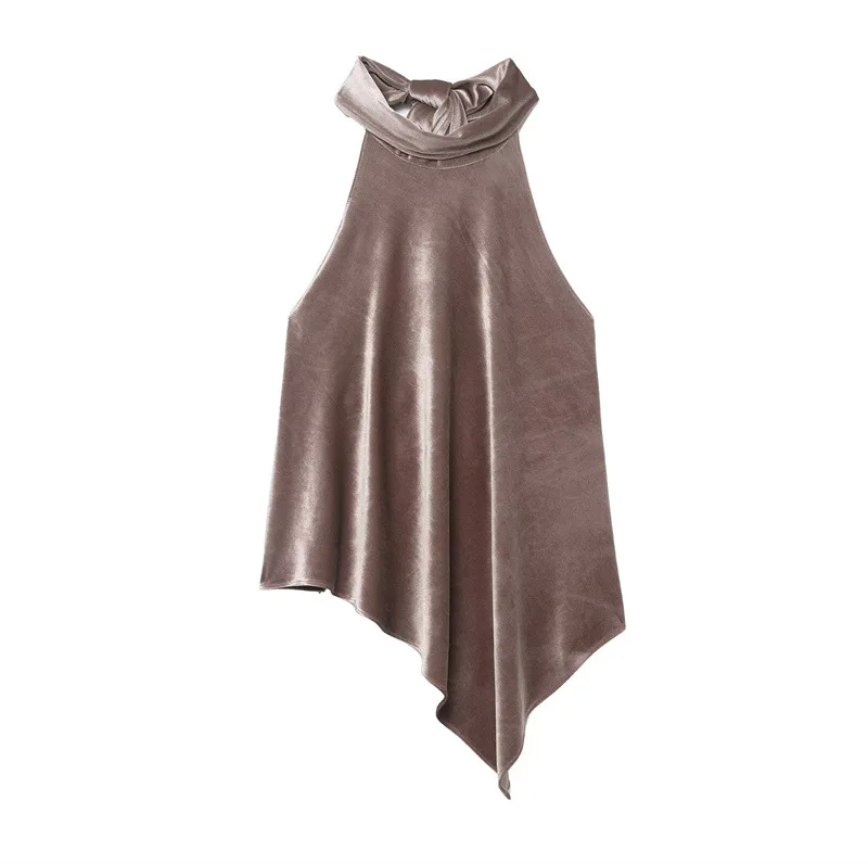 

Fashionable and Versatile Women's Asymmetric Halter Neck Top