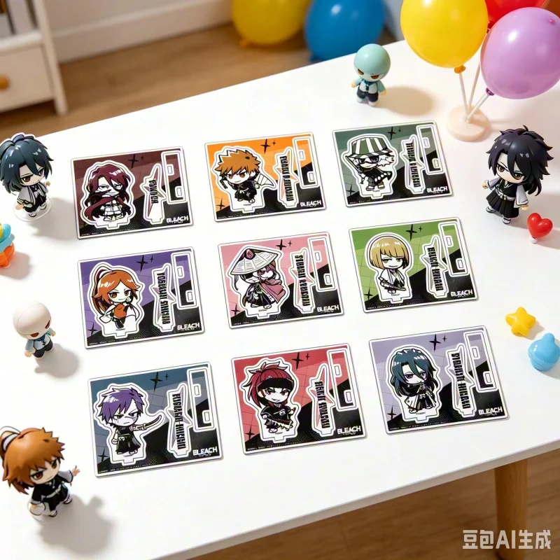 Anime BLEACH: Thousand-Year Blood War‌ 10cm Acrylic Stand Jushiro Ukitake,Yhwach Desktop Ornament Keychain Decorative figurines