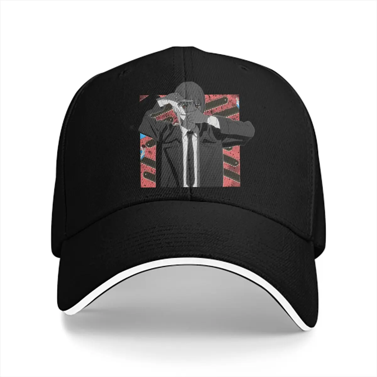 

Chainsaw Makima Man Cartoon Multicolor Hat Peaked Cap Is Listening Essential Personalized Visor Protection Hats