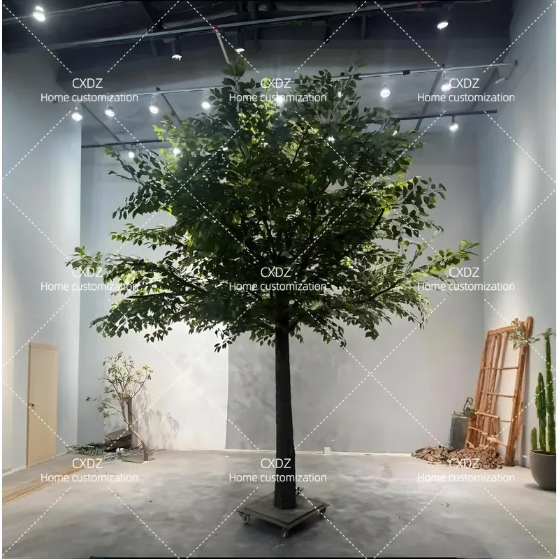 Simulated Banyan Tree B1 Fire Retardant Soft Landscaping Bionic Green Plant Decoration for Wedding Window Hotel Large