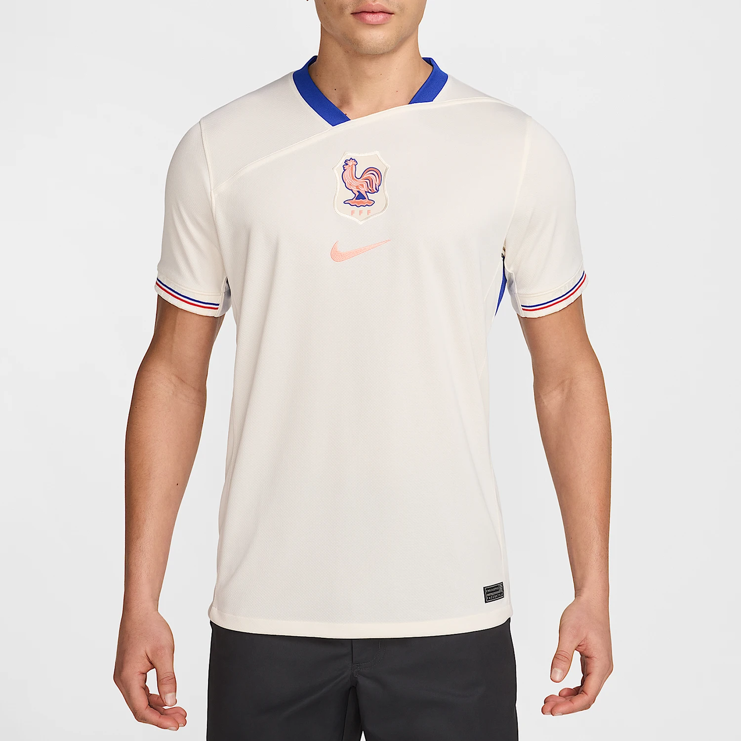Nike genuine Dri FIT men's pattern football training sports short sleeved shirt FZ9023-110