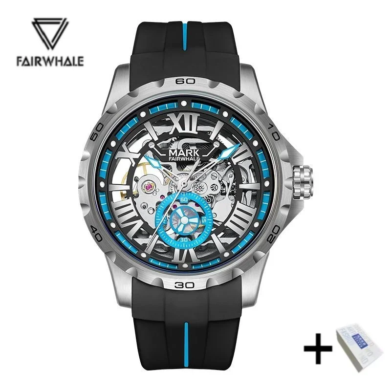 MARK FAIRWHALE 6007 New Automatic Movement Men Watch  Tourbillon Sapphire Mirror Waterproof Mechanical Watches for Man Gift Box