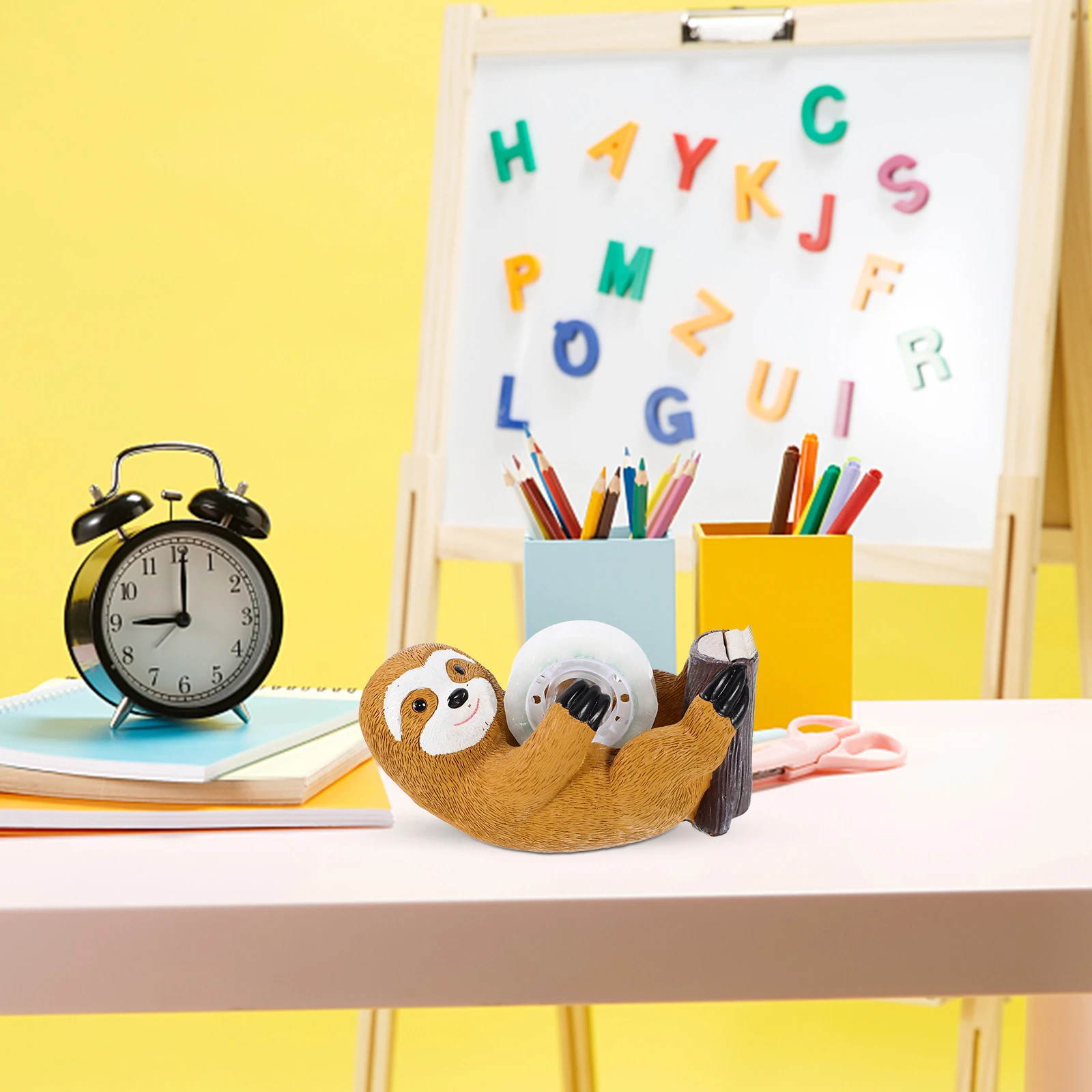 

Cartoon Animal Tape Dispenser Adorable for Office Resin Material Washi Holder Desktop Supplies Practical Gift