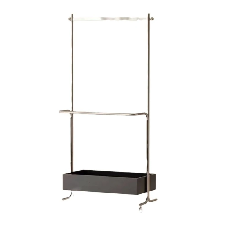 

Clothes hanger floor-to-ceiling bedroom modern cloak, indoor vertical simple movable storage clothes