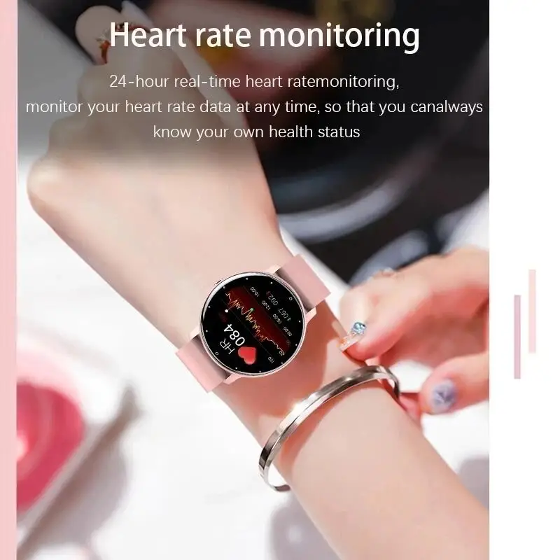 LIGE Waterproof Women Smart Band Watch Real-time Weather Forecast Men Watches Sports Ladies Smart Watch For Women Android IOS