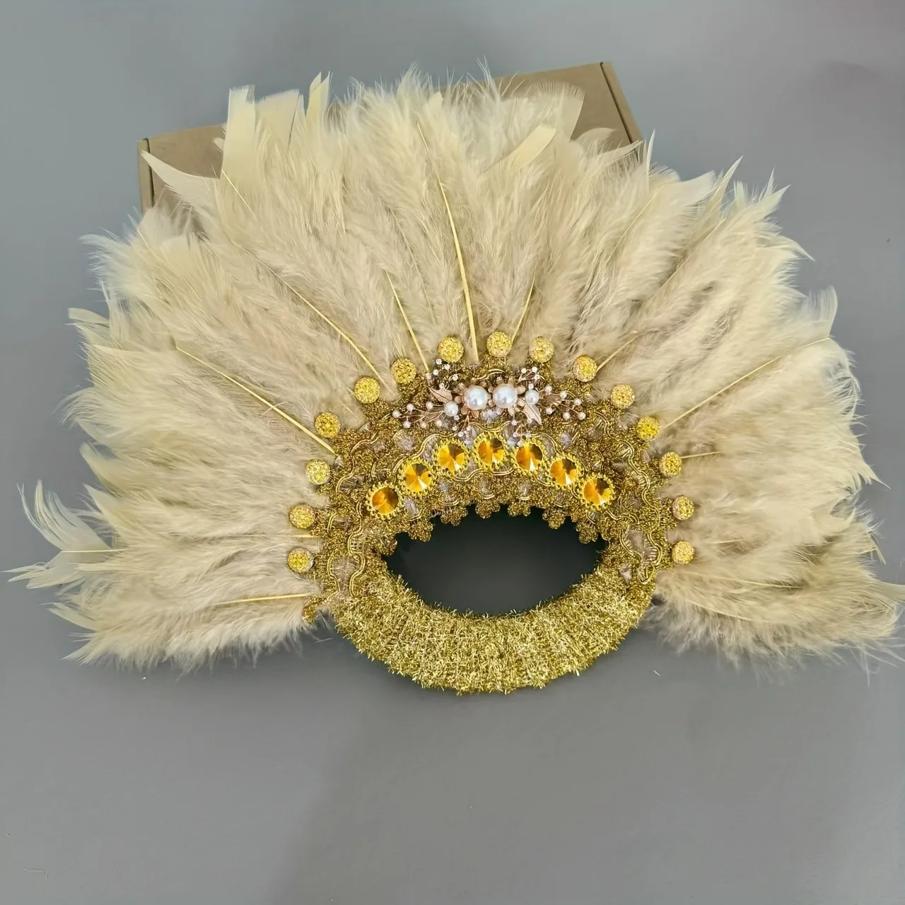 مروحة أداء المسرح، مروحة عروس الزفاف، شكل وجه مبتسم