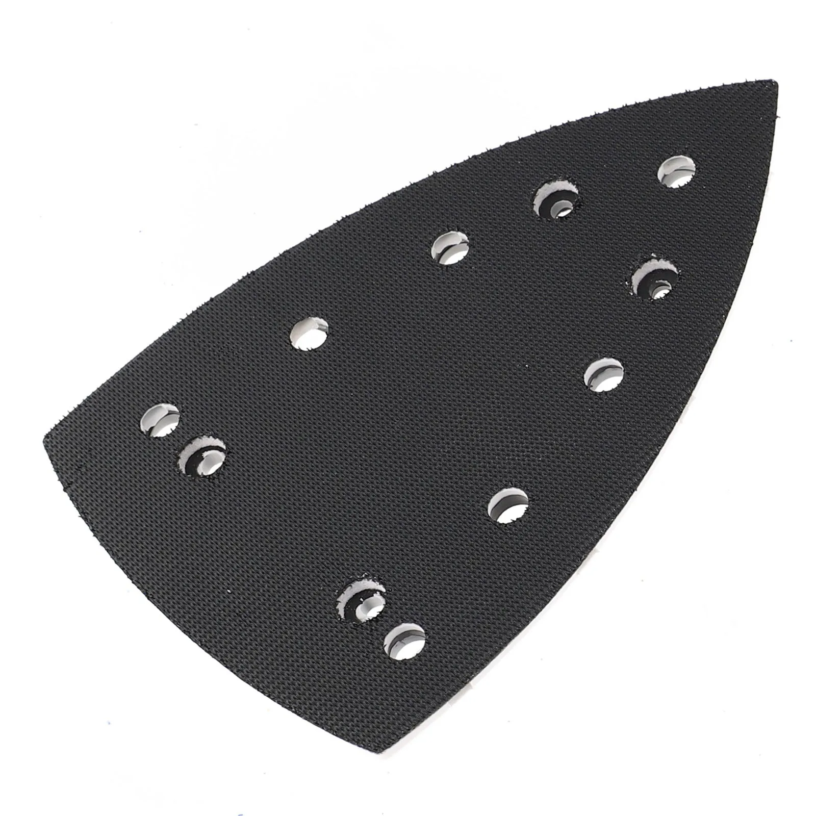 Almohadilla de lijado Triangular de gancho y bucle, placa de repuesto de 7 agujeros para Festools DTS 148/REQ DS400, fácil de reemplazar, 400mm X 98 Mm, 1 unidad