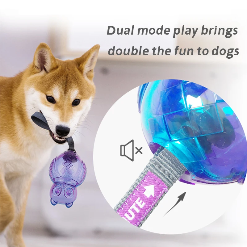 GiGwi Pet Toys PUSH TO Mute Series Interactive Safe Trainging Dogs Toys Sounds Bite Resistant Puppy Gums for Small/Medium Dogs