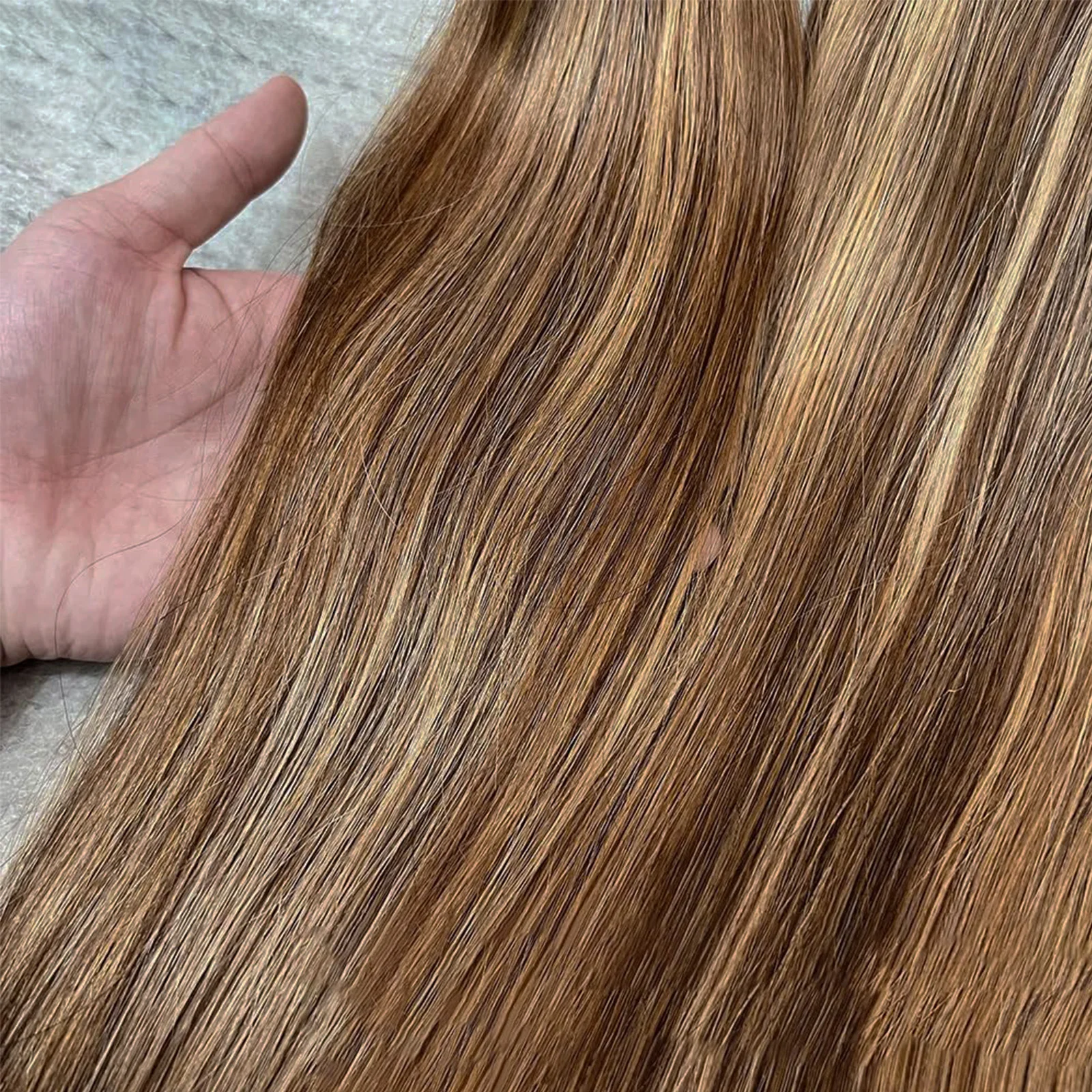 8A الصف P4/27 مستقيم تسليط الضوء على أومبير الملونة حزم مستقيمة الشعر البشري البرازيلي شعر ريمي نسج ملحقات للنساء #4