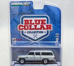 GreenLight 1/64 1987 Suburban K20 Cvstom Delvke Collector Edition Metal Diecast Model Race Car Kids Toys Gift