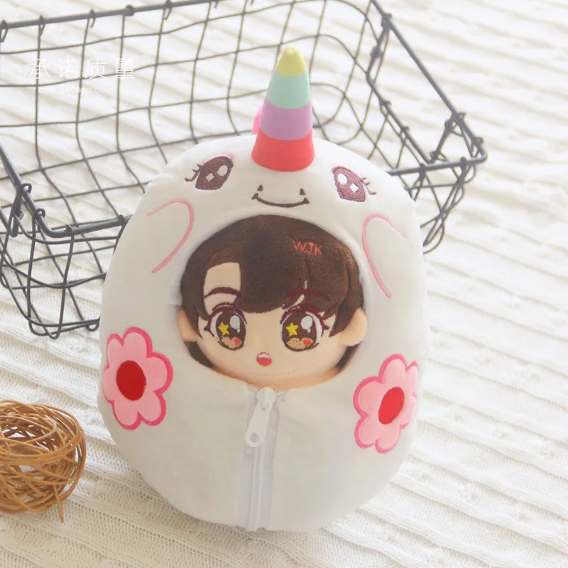 

15-20 см Kawaii милый спальный мешок с единорогом, кукла-идол, аксессуары для одежды, игрушки, наряды, мультяшная плюшевая кукла, аниме, игровая периферия