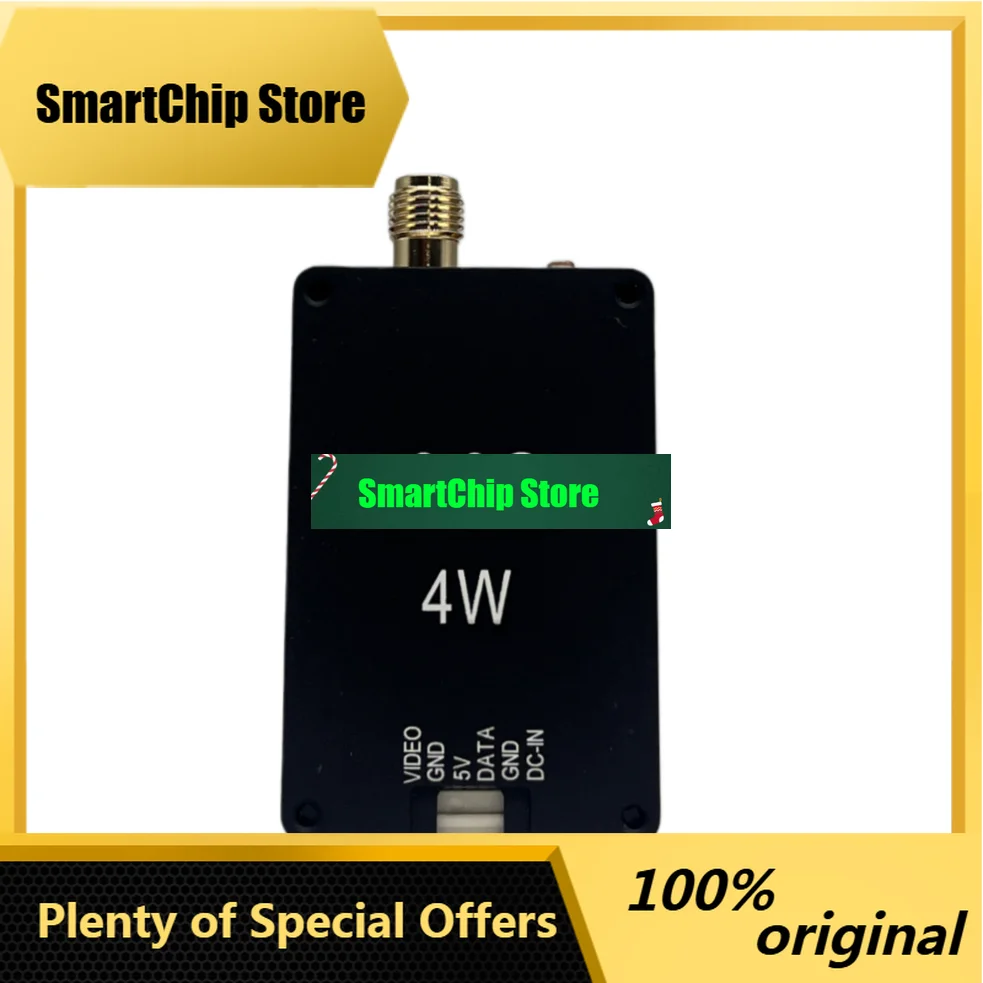 SmCp3.3GHz 4W Wireless Video Transmitter, Long Range Video Transmission For Drones & FPV Racing Drones