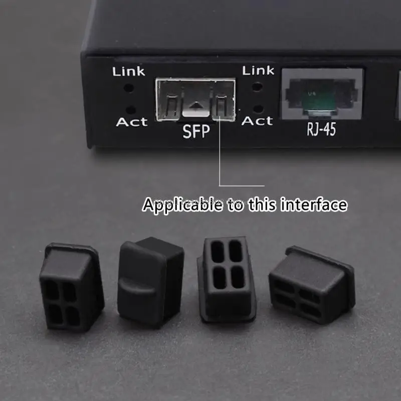 10PCS SFP Tampa proteção protetor SFP Tampas fibra SFP para manter performances e evitar danos