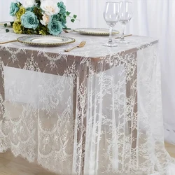 Rectangular Lace Tablecloth Vintage Table Cloth Wedding Kitchen Dining Coffee Table Cover Jacquard Birthday Party Decoration