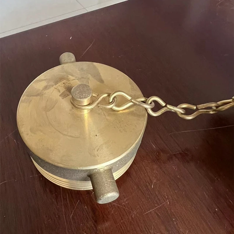 Brass 2-1/2'' NH Male Threading Plug With Chain and Pin Lug for Fire Equipment