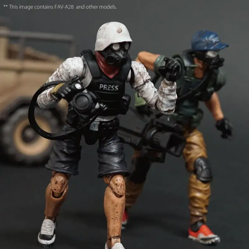 Acid Rain War 1/18 Scale Male Soldier Fav-A28 War Reporter Suit Fav-A29tamara Set 3.75-Inch Action Figure