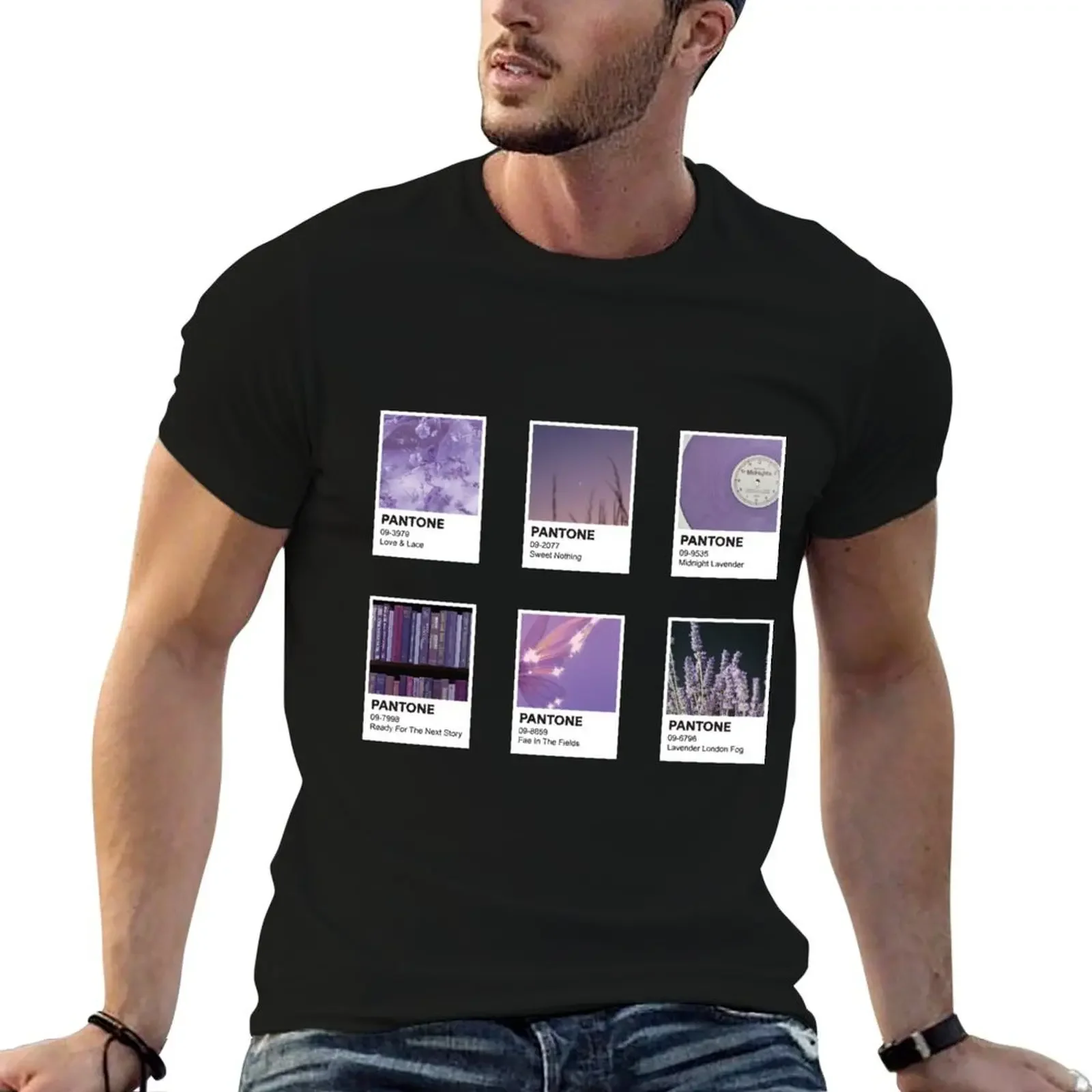 Pantone Purple Set T-Shirt graphic t shirts summer top customs design your own black t shirts for men