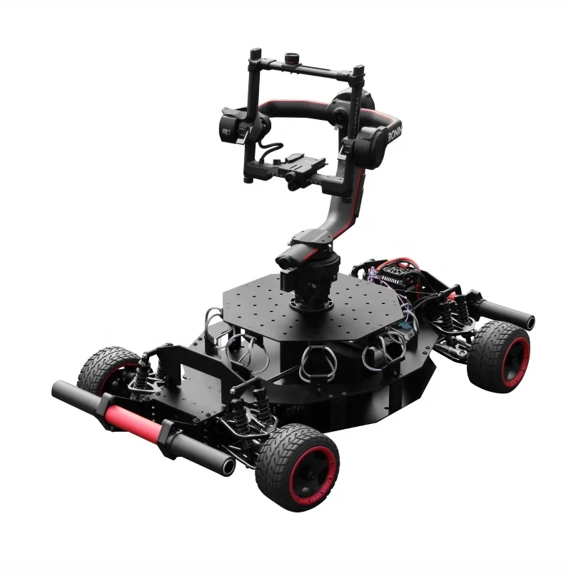 4WD Remote Control Camera Car (Flash 4L) Cinema Camera Remote Control Car Ronin 20,000 free motion, maximum load 30 kg