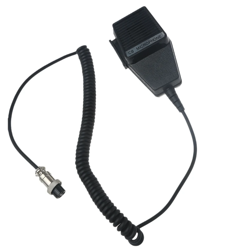 Microfone preto cb 4 pinos conector mic alto-falante para cobra para superstar para uniden para audioline rádio fácil de substituir