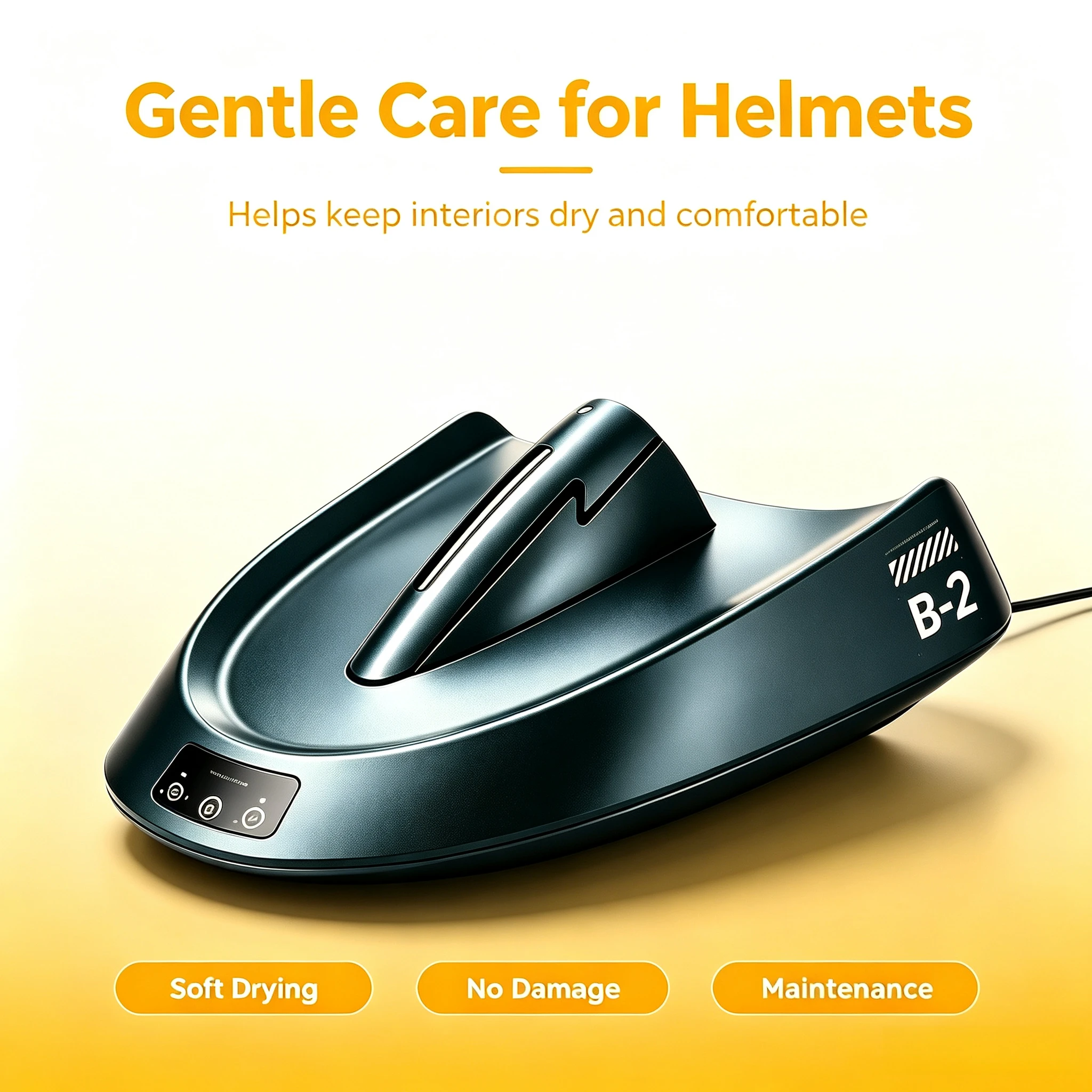 Smart Motorcycle Helmet Dryer Features Sterilization Dust Removal Functions Temperature Control Ambient Lighting