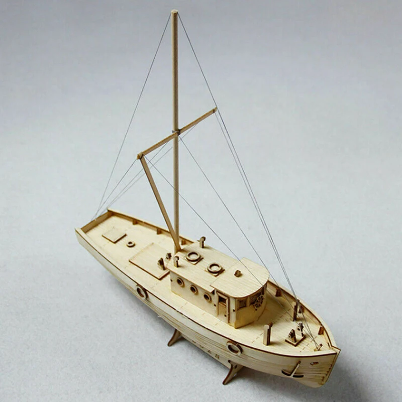 1:30 Ship Assembly Model Wooden Sailboat DIY Wooden Kit Puzzle Toys Gift