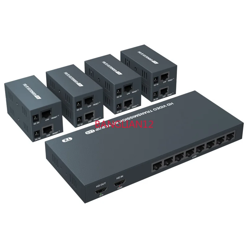 

Лостный кольцевой выход высокой четкости HDMI 1080p с удлинителем распределения один вход и восемь выходов, 200 м, 1920*1080 при 60 Гц