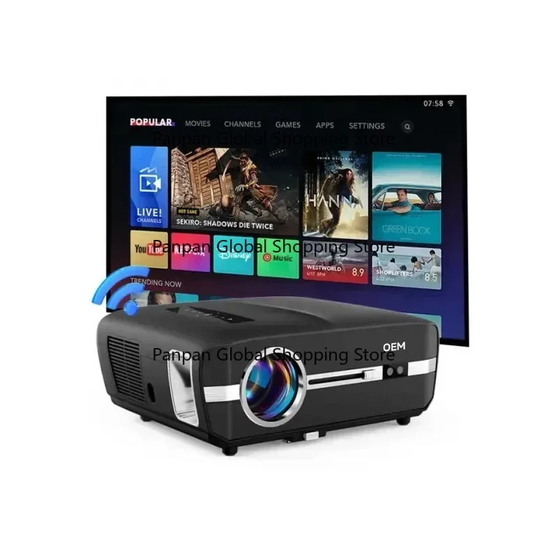 

2025 hot sale Mini Portable Video Light Emitting Diode Projector Screens and Presentation Equipment Home Cinema Night Lights Pro