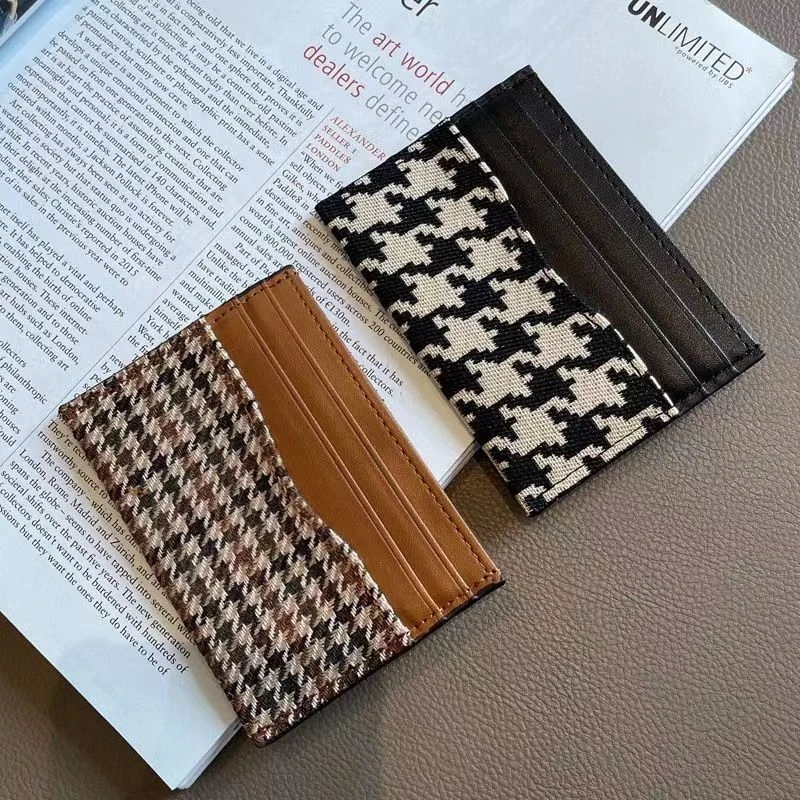 Fashion Canvas Women’s Card Bag Coin Purse Slim Credit Card Holder Wallet For Men and Women ID Card Pocket