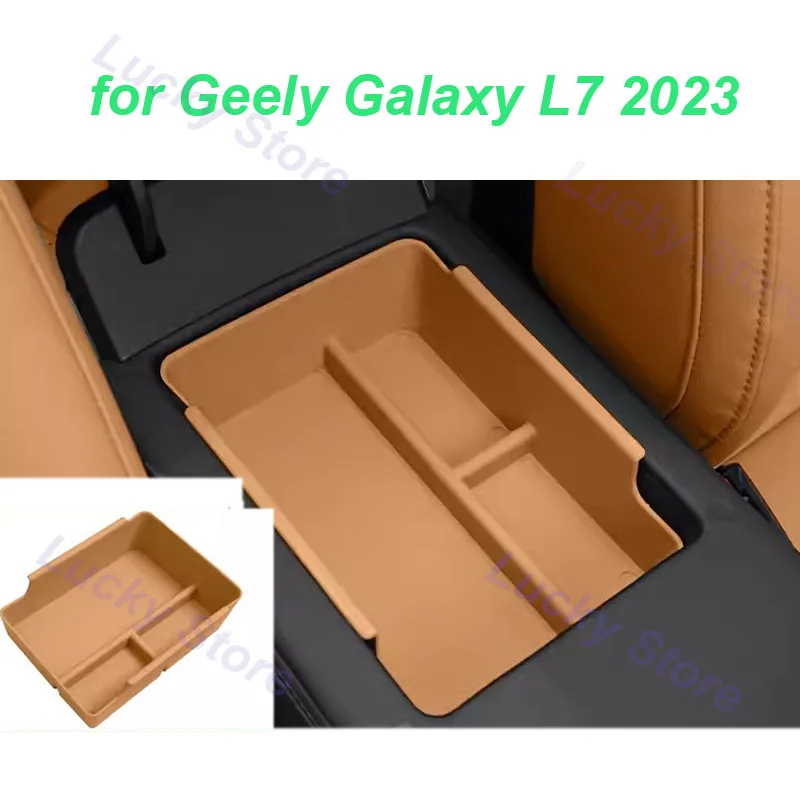 Car Central Console Armrest Storage Box for Geely Galaxy L7 2023 Organizer Classify Stowing Tidying Sort Interior Accessories