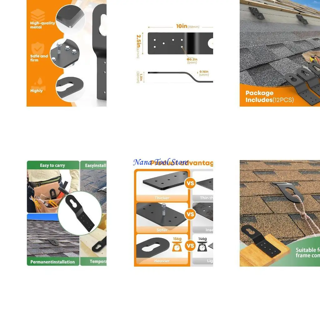 31GJ Permanent Roof Anchors System For Solar Panel Installation Anti Corrosion Metal