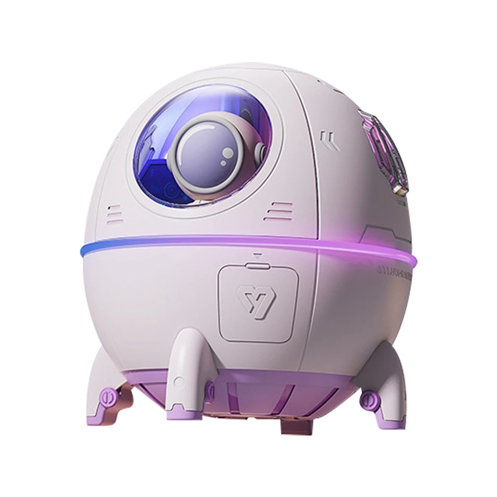 

New Astronaut Air Humidifier 220Ml Ultrasonic Aroma Essential Oil Diffuser LED Light USB Mist Sprayer Gifts Purple B