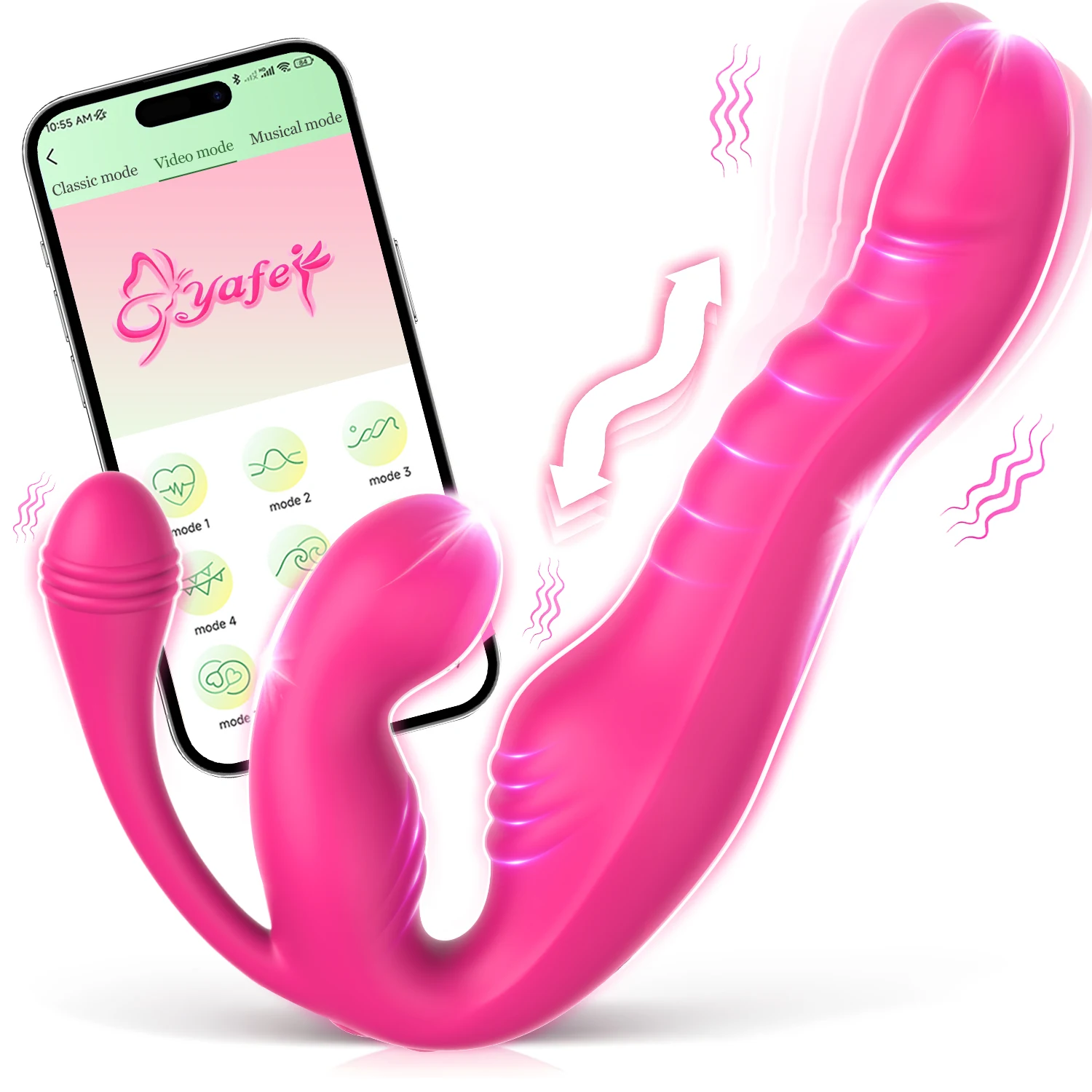 3 IN 1 APP Control Wiggling Vibrator Prostate Massager G-Spot Stimulator Female Vagina Massager Adults Sex Toys For Women Couple