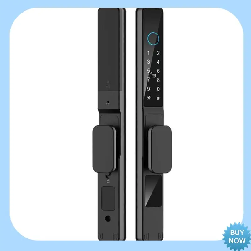 

A47Z Tuya Wifi App Waterproof Smart Aluminum Door Lock Double Hook Mortise Fingerprint Password Sliding Door Lock
