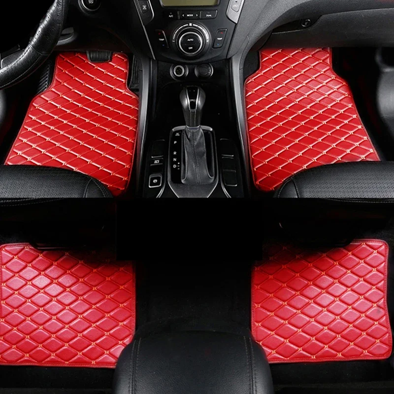 Auto Fußmatten 4PCS Universal PU Leder Wasserdichte Auto Fuß Pad Schutz Teppich Vorne und Hinten Matten Set Auto zubehör – Detail 11