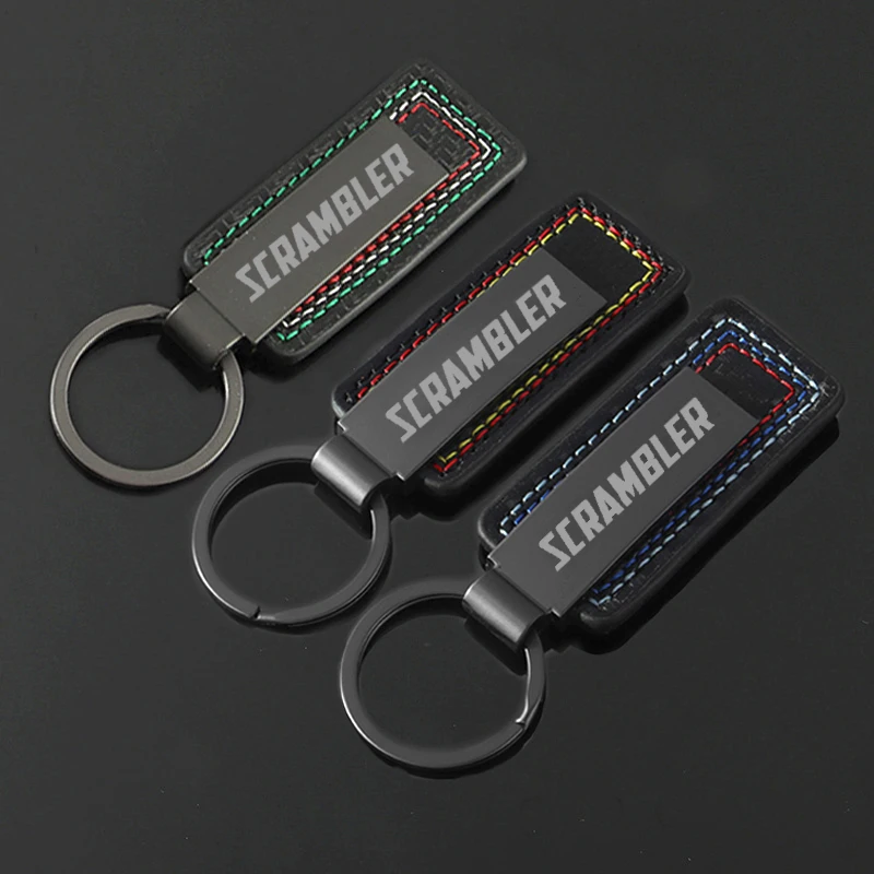 Motorcycle Keychain Universal Accessories For Ducati Scrambler 400 800 1100 2024 2023 2022 Keyring Gift Key Chains Ring Buckle