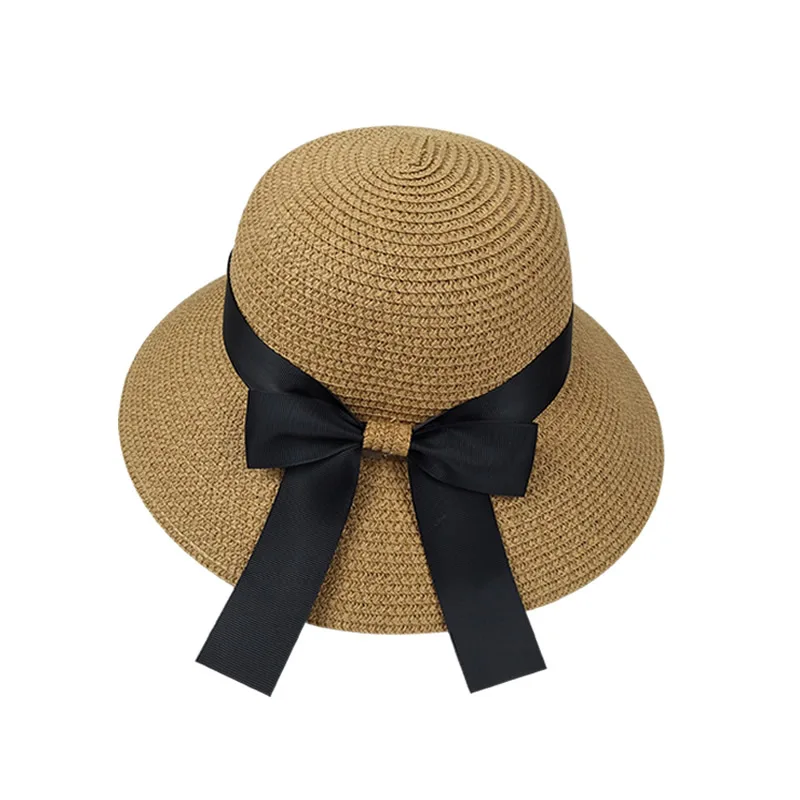 

Women Wide Brim Straw Sun Hat Floppy Foldable Bucket Cap UPF 50+ Summer Beach Panama Hats