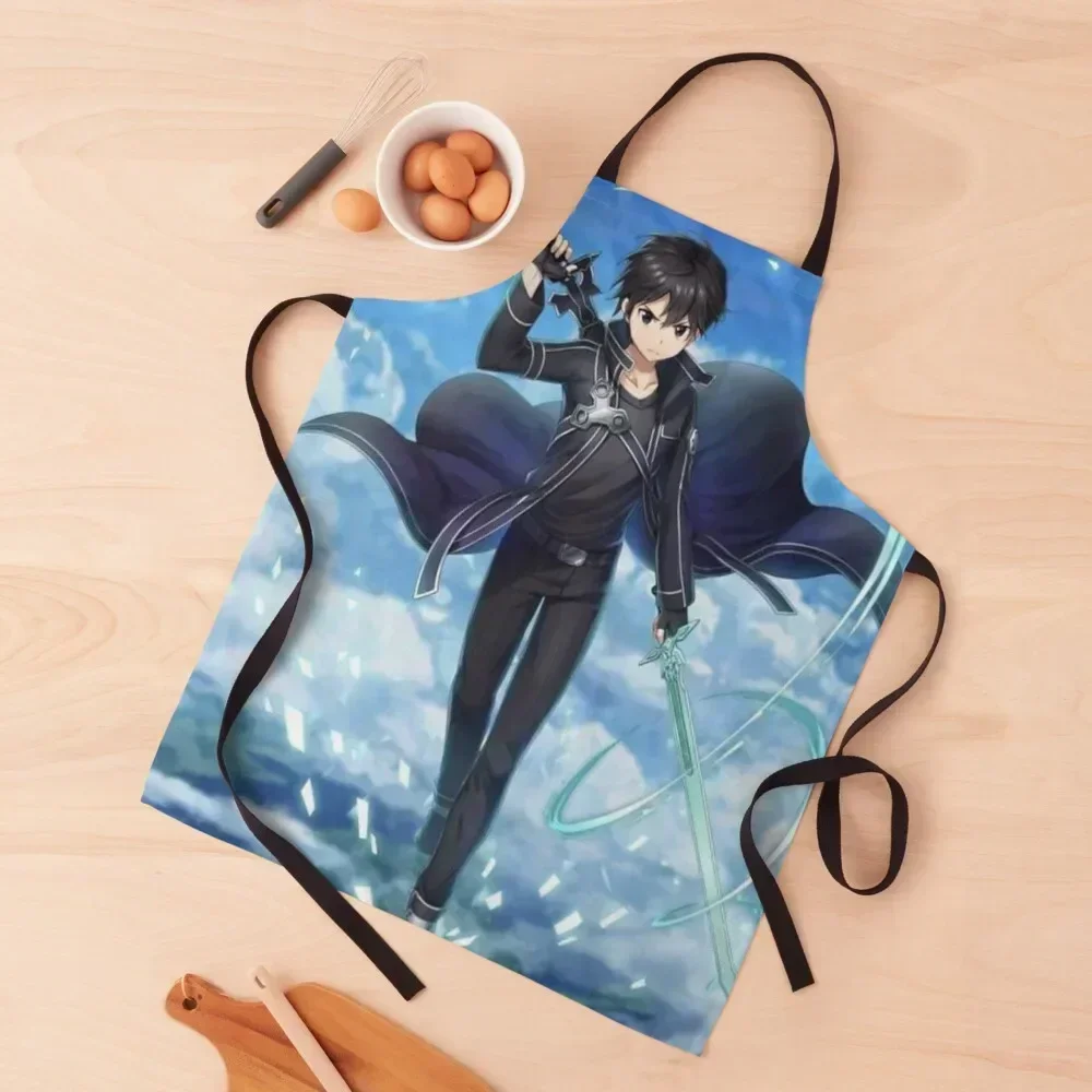 

Sword art online kirito Apron nail tech supplies Kitchen accessories Apron