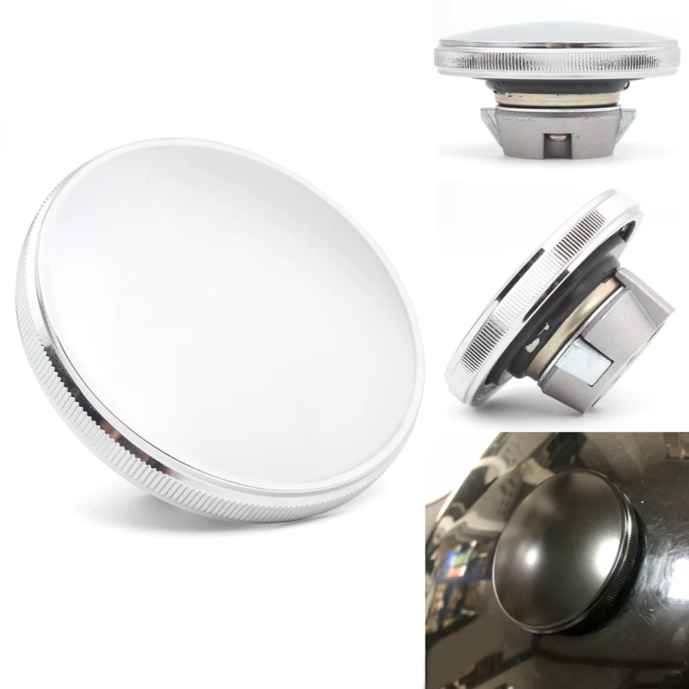 Motorcycle White Aluminum Fuel Gas Tank Aluminum Round Oil Cap Cover Decorative Accessories For Harley Street 750 500 2015-2019